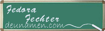 Fedora Fechter Visitenkarte